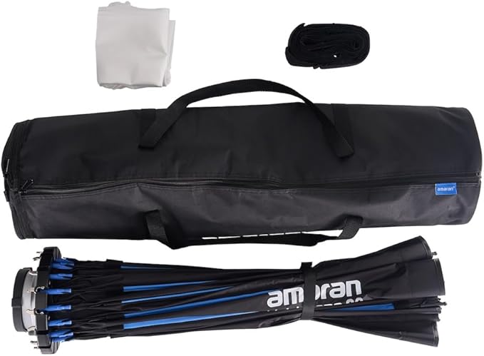 Amaran Light Dome Bowens Mount Modifier,Size 90cm(3ft),Quick-Release Design with Grid,Two Difusion and Carrying Bag,Compatible with Amaran COB Lights and Other Bowens Mount fixtures (Light Dome 90)