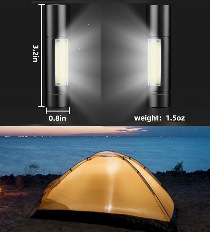 5Pack Mini Small Pocket LED Flashlight，USB Rechargeable High Lumens Bright Powerful EDC Flash Lights，Aluminum Handheld Flashlight for Home, Emergency, Camping, Dog Walking, Bulk Gifts for Kids