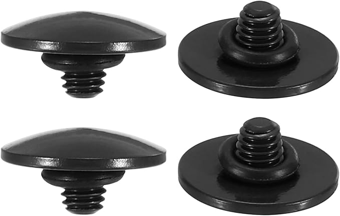 PATIKIL Camera Shutter Button, 4 Pack Soft Shutter Release Button Pure Copper Camera Button Convex Suitable for Nikon for Fujifilm for Leica DSLR/SLR Camera, Black