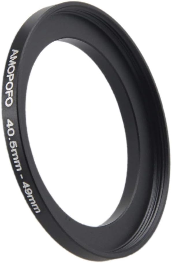 40.5 to 49mm Metal Step Up Ring Adapter for Canon,for Nikon,for Sony,for Fuji, Camera Lenses & UV,ND,CPL Camera Filters, Made from CNC Machined Space Aluminum with Matte Black Electroplated Finish