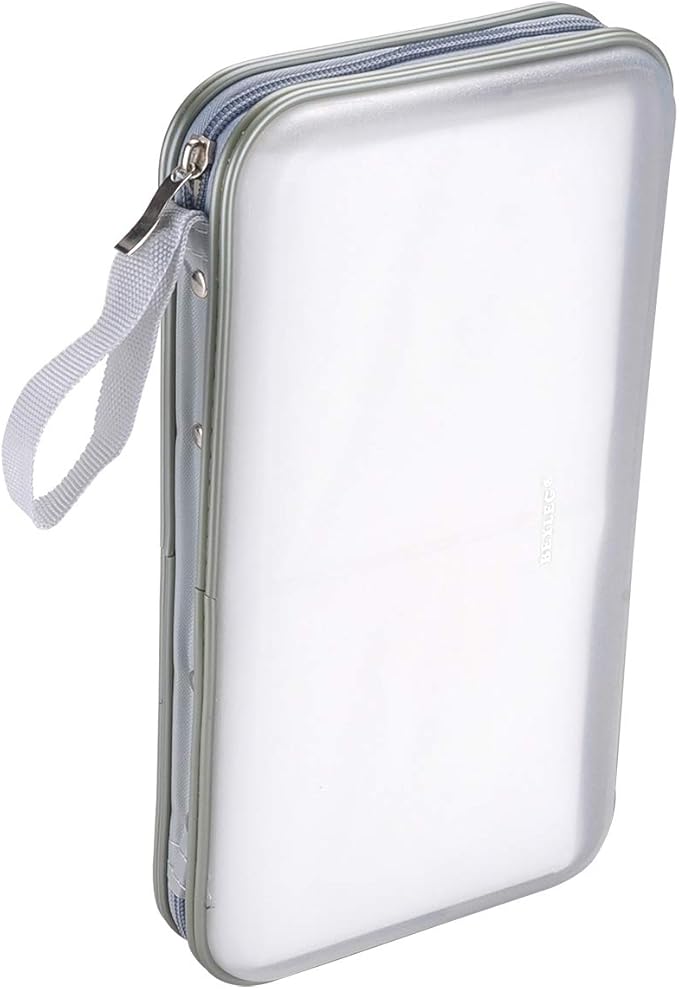 72 Capacity Heavy Duty CD DVD Blu-ray Media Case Storage Holder Organizer Wallet(Clear)