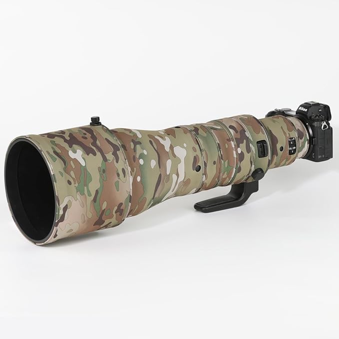 CHASING BIRDS Lens Camouflage Waterproof Coat for Nikon Z 600mm f/4 TC VR S Rainproof Lens Protective Cover Version IV (Desert Camouflage, with Z 1.4X)