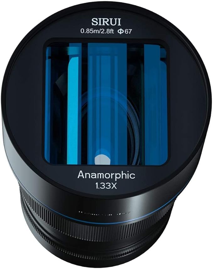 SIRUI 50mm F1.8 1.33X S35 Anamorphic Lens for RF Mount, Blue Flare