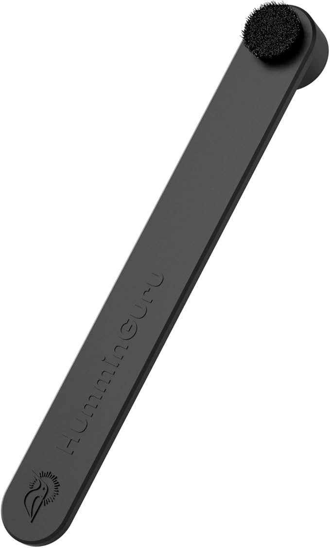 HumminGuru Record Stylus Cleaning Brush – Anti-Static Turntable Stylus Cleaner for Record Needles with Comfortable Handle and Soft Bristles