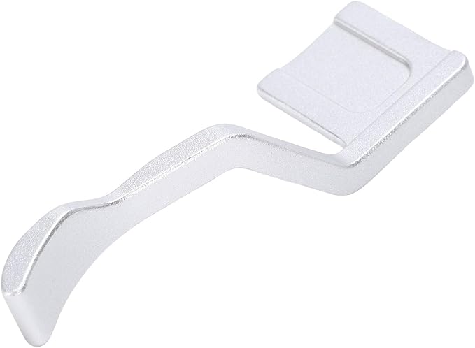 Akozon Camera Thumb Up Grip for Hot Shoe, Aluminum Alloy Hand Grip Rest, Ergonomic Thumb Support for Enhanced Comfort and Stability (Silver)