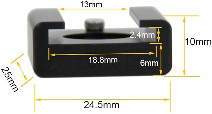 CAMVATE Cold Shoe Mount with 1/4''-20 Hole for Camera Flash Microphone Accessories(5 Pieces) - 0994