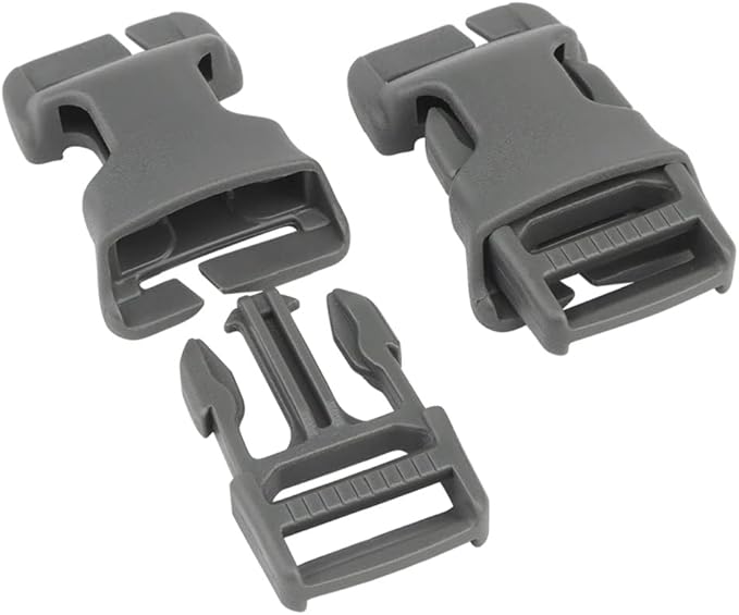 2pcs Tactical Quick-Release Buckles Molle Webbing Buckle Clip Fits Any Chest Rig Or Vest with 2.5cm Buckle