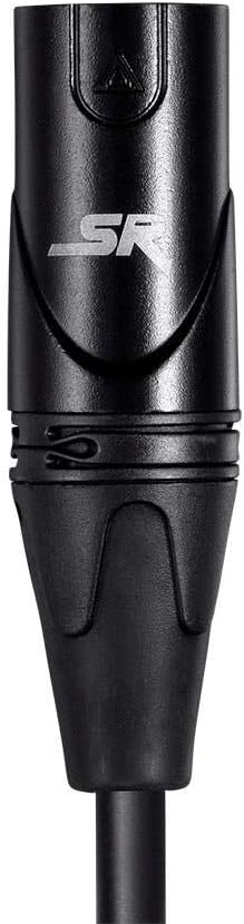 Monoprice Starquad XLR Microphone Cable - 75 Feet - Black | XLR-M to XLR-F, 24AWG, Optimized for Analog Audio - Gold Contacts - Stage Right Series