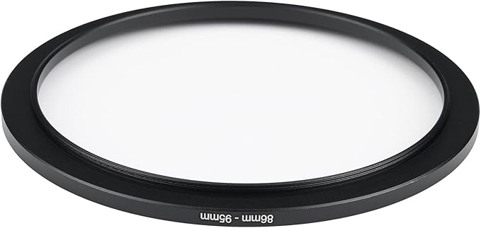 86mm to 95mm Step Up Ring Filter Adapter Applicable to All Brands of UV ND CPL Filter (86mm-95mm)