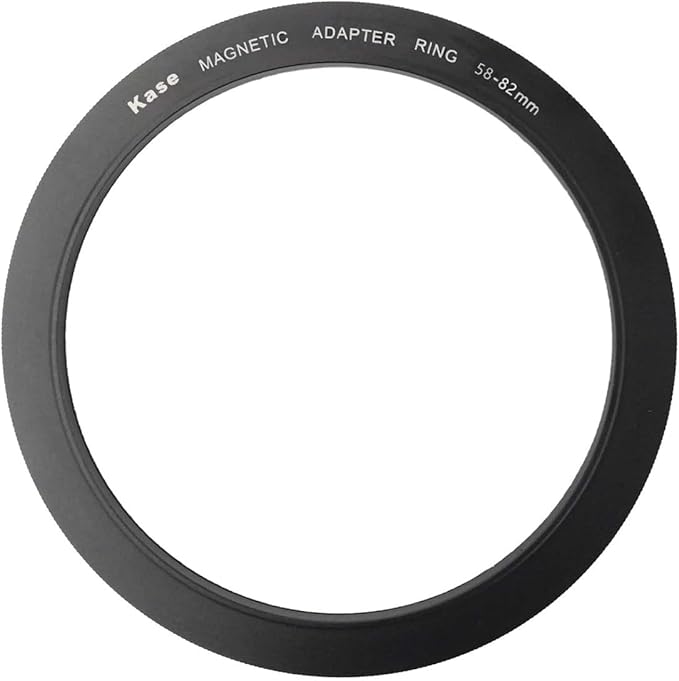 Kase Magnetic 58-82mm 58mm to 82mm Filter Step-Up Adapter Ring for Wolverine Magnetic Filters 58 82