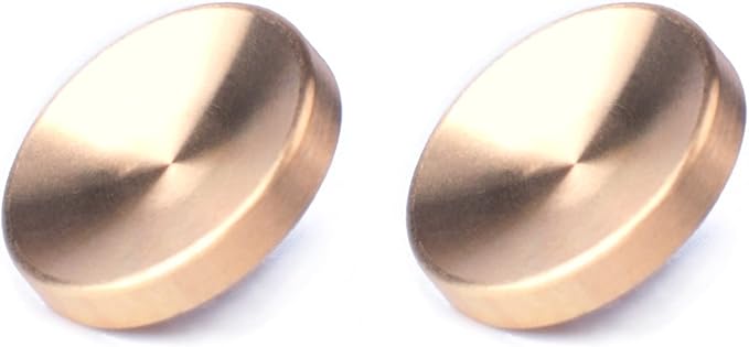 Golden Metal Soft Shutter Release Button,Delicate Camera Shutter Button 11mm Concave Surface(2 Pack)
