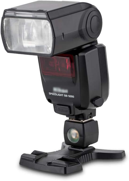 JJC Optical Flash Slave Trigger, Hot Shoe Sync Adapter with PC Socket,Optical Sensor & 1/4"-20 Threaded Socket Cold Shoe for All Flashes Speedlight with Standard ISO 518 Hot Shoe-1 Pack