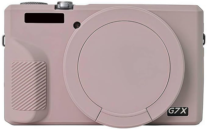 STSEETOP Camera Case Compatible with Canon G7X Mark III - Protective Silicone DSLR Skin Cover, Detachable Cage, Shockproof, Dustproof (Grey Taupe)