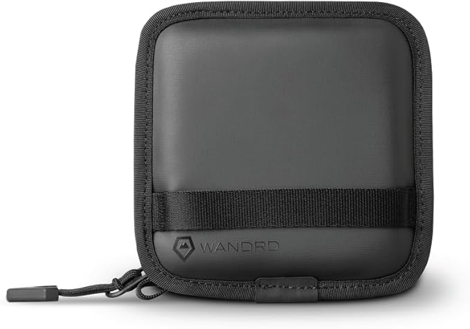 WANDRD Lens Filter Case - Store 4 Filters in Your Camera Backpack or Camera Case, Protect Photography Accessories from Scratches, Dust & Impact Traveling Bag (Black)
