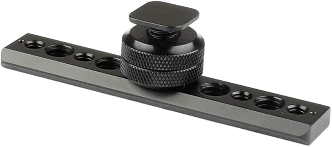 CAMVATE Standard NATO Safety Rail 105mm & Shoe Mount & 3/8"-16 Female Thumbscrew - 2055