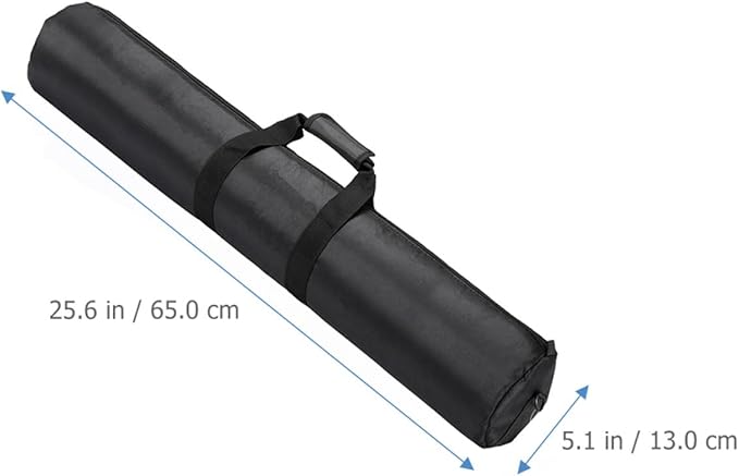Thick Padded Portable Tripod Bag with Handle and Shoulder Strap, 65cm Photography Equipment Storage Case for Outdoor Photo Shoots and Light Stand Transport