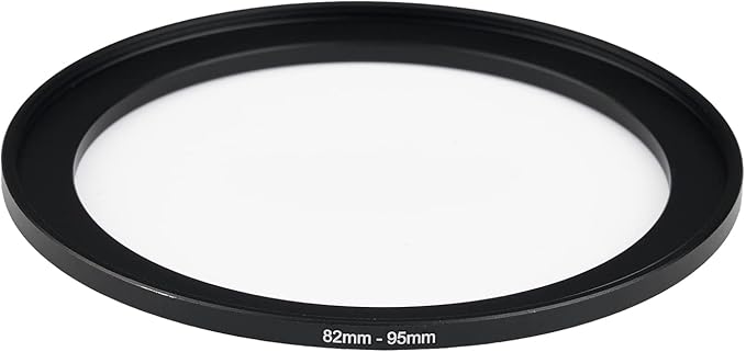 82mm to 95mm Step Up Ring Filter Adapter Applicable to All Brands of UV ND CPL Filter (82mm-95mm)