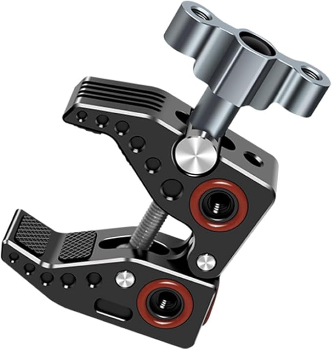 Super Clamp Mount for Camera Gripper Monitor 360° Ball Head Magic Arm Dual Ball Head Adapter with 1/4 and 3/8 Threads for Canon Nikon DSLR/Gopro/LED Light/Ronin-M/Ronin MX/Freefly MOVI-A025