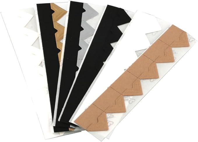 3L Scrapbook Adhesives Self-Adhesive Creative Paper Photo Corners, Variety, 72-Pack