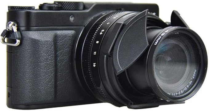 Auto Open and Close Lens Cap Protector for Leica D-LUX 8 D-LUX (Typ 109) D-LUX 7 Panasonic Lumix LX100 II (DC-LX100M2) DMC-LX100 Replaces DMW-LFAC1 Automatic Lens Cap, Fits Filter Thickness Below 8mm