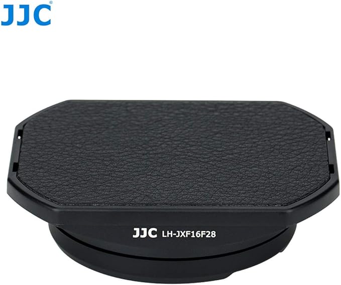 JJC Metal Bayonet Lens Hood for Fujinon XF16mmF2.8 R WR Lens, Fujinon XF 16mm F2.8 R WR Lens Hood, Fuji XF 16mm 2.8 Lens Hood, Compatible with FUJIFILM XF 16mm f/2.8 R WR Lens, Slide Design Hood Cap