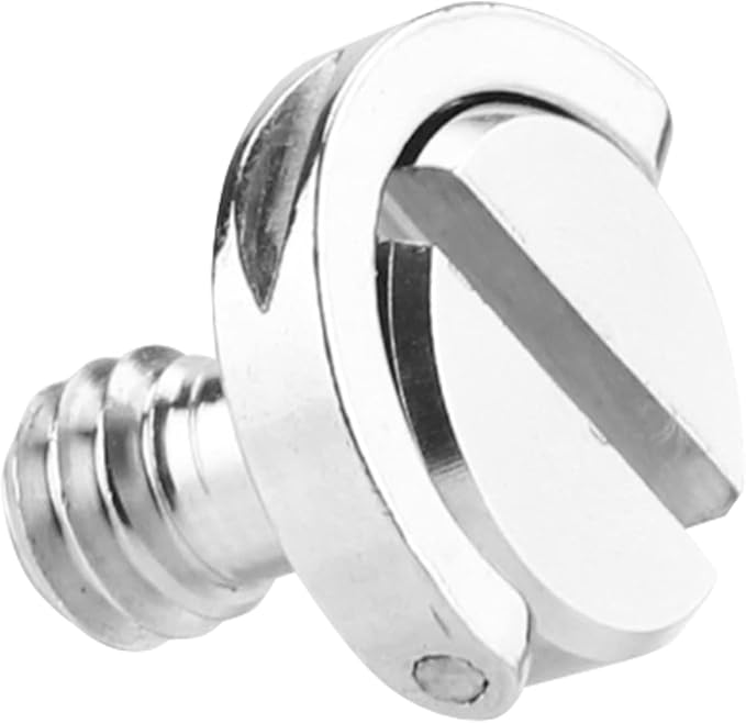 D Shaft D-Ring 1/4" Tripod Screw QR Plate Screw Mounting Camera Screw.-2 pcs.