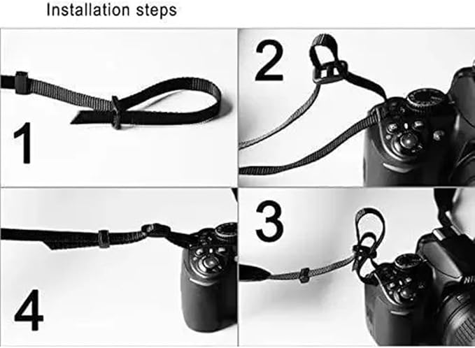 Camera Strap Camera Belt Adjustable Cotton Leather Camera Shoulder Neck Strap for All Portable Cameras with Ring