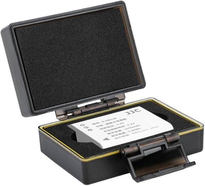 DB-110 LI-90B LI-92B Camera Battery Memory Card Storage Case Holder for 2 Slots SD Card + 1 Slots Battery, Olympus Ricoh Camera Batteries Box for Olympus TG-7 TG-6 TG-5 TG-4 TG-3 Ricoh GR3 GR3X HDF