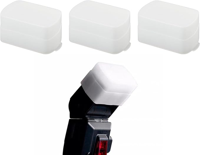 DS. DISTINCTIVE STYLE 3-Pack Flash Diffuser for Speedlight Light Diffuser Softbox Compatible with Godox V1 TT600 V850II V860II TT685 Yongnuo YN560III 568EX 568EXII 565EX Canon 580EXII 580EX
