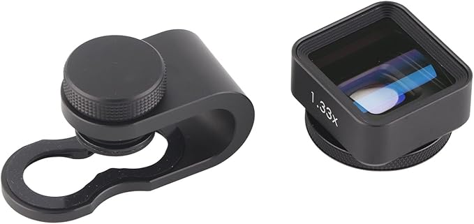 1.33x Anamorphic Mobile Lens, Wide Screen Deformation Filmmaking Lens, Mobile Anamorphic Widescreen Lens for Smartphone