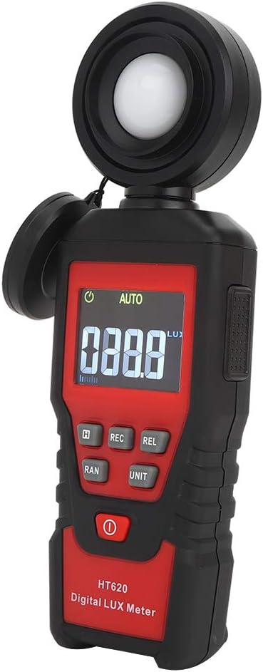HT620 Portable Light Meter Digital Luxmeter Illuminometer Lux FC Measurement for Photography Studio Lighting Engineers ABS 185x60x30mm