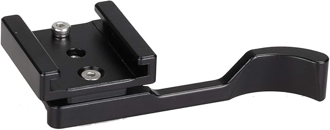 Hot Shoe Thumb Up Rest Hand Grip,with Cold Shoe， Compatible with Olympus Fuji
