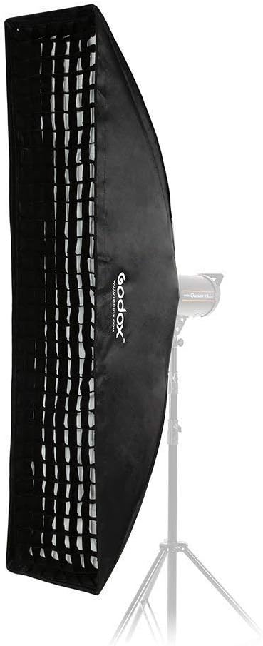 Godox 12G / 30x120cm Strip Beehive Honeycomb Grid Softbox with Bowens Mount Speedring for Studio Flash Strobe Lighting [2-Pack]