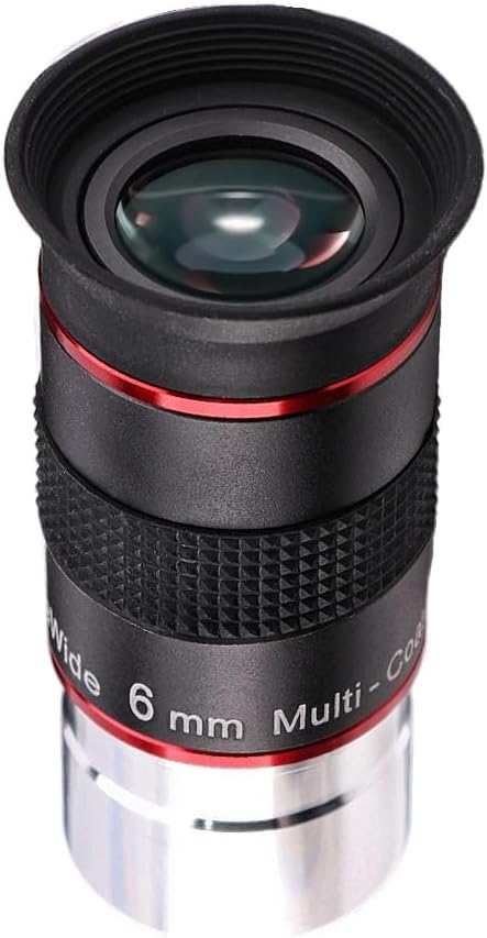 Starboosa 6mm 68° Ultra Wide-Angle Telescope Eyepiece with Polarizing Filter — Upgraded HD Fully Multi-Coated Optics — Long Eye Relief & All-Metal Build — 1.25" Eyepiece Set for Planetary Observation