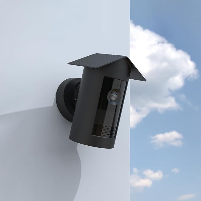 Holicfun Silicone Protective Birdhouse Cover for R-ing Outdoor Cam Plus Battery, Weather-Resistant Camera Skin, Black