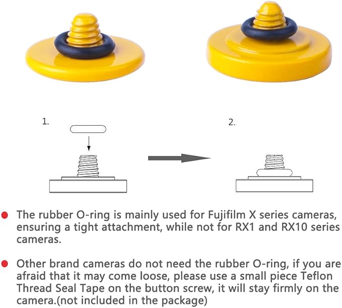 Yellow Metal Soft Shutter Release Button,Delicate Camera Shutter Button 11mm Concave 10mm Convex Surface(2 Pack)