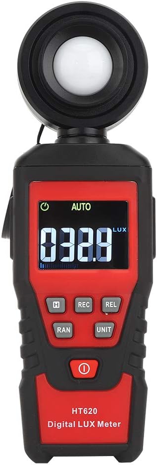 HT620 Portable Light Meter Digital Luxmeter Illuminometer Lux FC Measurement for Photography Studio Lighting Engineers ABS 185x60x30mm