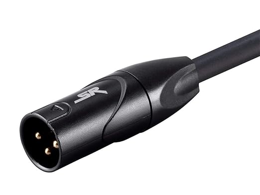 Monoprice XLR Male to XLR Female Cable - Microphone & Interconnect, Gold Plated, 16AWG, 35 Feet, Black - Stage Right Series