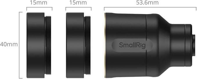 SmallRig 2X Magnification Telephoto Lens & Macro Kit for iPhone 17/16/15 Pro Max, Optical Zoom Teleconverter with 2 Macro Lenses, Compatible with Smartphone 4x/5x/8x Telephoto Camera, T-Mount-5334