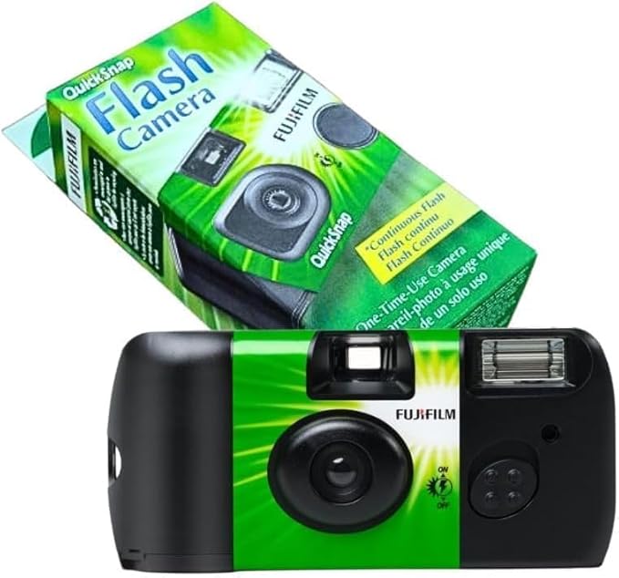 Fujifilm QuickSnap Flash 400 Disposable 35mm Camera with PixiBytes Microfiber Cleaning Cloth... (10 Packs (5 Twin Pack))