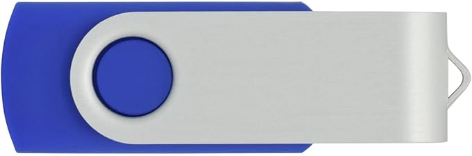 Generic10 Pack 32GB USB Flash Drive, Thumb Drives Memory Stick Swivel Jump Drive for Home & Office Use (10Pack Blue, 32GB)