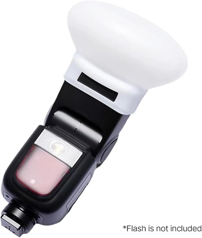 Fabater Silicone Flash Diffuser, Softbox for V860 V850 TT685 TT600 Flash with Dome Diffusion, Enhance Photography Lighting, 360 Degree Uniform Illumination
