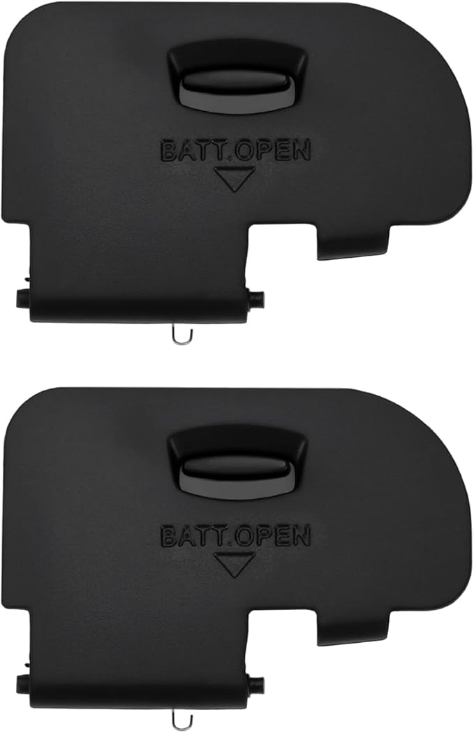 2pcs Camera Battery Door Cover Battery Lid Cap Repair Part Compatible with Canon 5D Mk III Mark III 3 Black Battery Compartment Cover