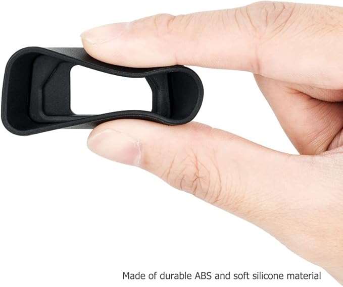 JJC Camera Eyecup Eyepiece Viewfinder for Olympus OM System OM-5 OM-D E-M5 Mark III II & OM-D E-M10 Mark III II Camera, Soft Silicone Eye Cup Replaces Olympus EP-16 EP-15