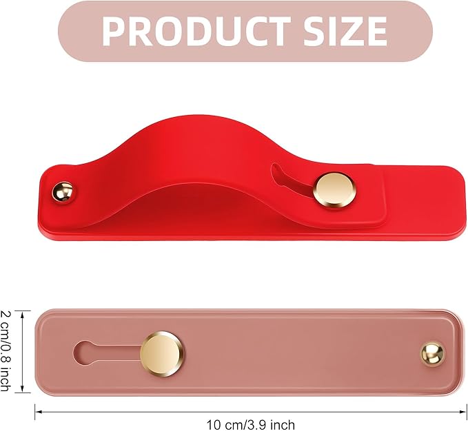 Weewooday 12 Pcs Phone Grip Strap Telescopic Finger Strap Bracket Portable Phone Finger Kickstand Handle Grip Holder(Classic Colors)