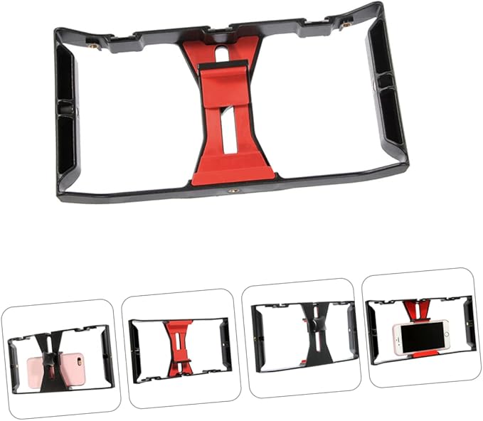Smartphone Rig for Video Recording Handheld Phone Frame Holder Cold Shoe Mounts Compatible Cell Phones for Filmmaking and Live Streaming