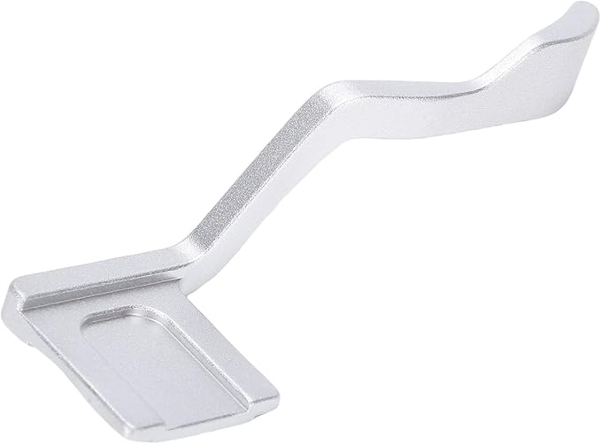 Akozon Camera Thumb Up Grip for Hot Shoe, Aluminum Alloy Hand Grip Rest, Ergonomic Thumb Support for Enhanced Comfort and Stability (Silver)