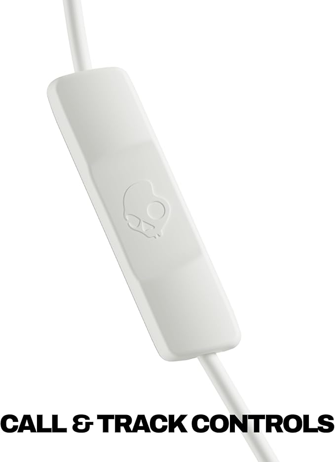 Skullcandy Jib USB-C Wired Earbuds with Noise Isolating Fit, in-Line Microphone Call and Track Control for iPhone Android, Ear Gel Sizes Included for Custom Fit - Bone