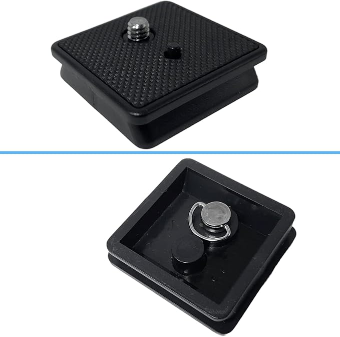 2 Pack 41mm Tripod Quick Release Plate Camera Mounting Adapter, QR Plate Camera Tripod Ball Head Parts Replacement Compatible with Sunpak Kalimar Zomei Tripod Mount 1 5/8’’