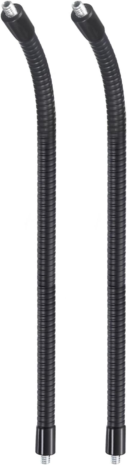 Awclub 6-Inch Flexible Gooseneck Tubing, 1/4"-20 Male to Male Thread Universal Arm Gooseneck Extension Holder for Microphone, Tripod Phone, Camera, LED Video Lights 2 Pack